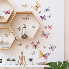新款fun-f133浪漫夢幻蝴蝶臥室客廳玄關背景家居美化裝飾牆貼紙批