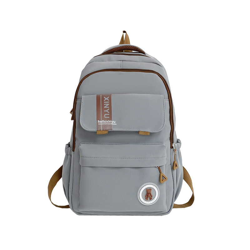 Cross-Border New Model Student Schoolbag, Junior High School Student Backpack with Super Good Looks for Girls, Lightweight, Waterproof, and Burden-Reducing Backpack for Girls