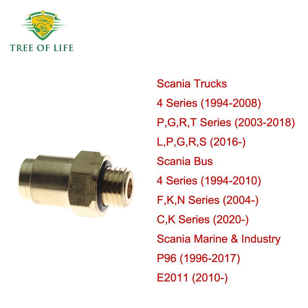1490086,1 490 086 Conector de tubo de aire de nylon de alta presión para camiones Scania