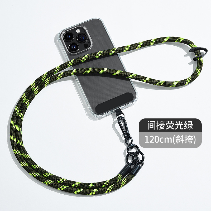 Cordón de teléfono móvil al por mayor crossbody ajustable avanzado Halter muñeca tejida Sling back clip caja del teléfono móvil correa de cordón