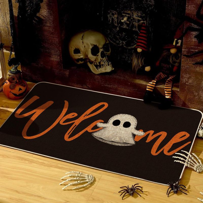 ハロウィンフロアマット、玄関ドアマット、浴室吸水性フットマット、ホリデーデコレーションマット、TEMUドロップシッピング|undefined