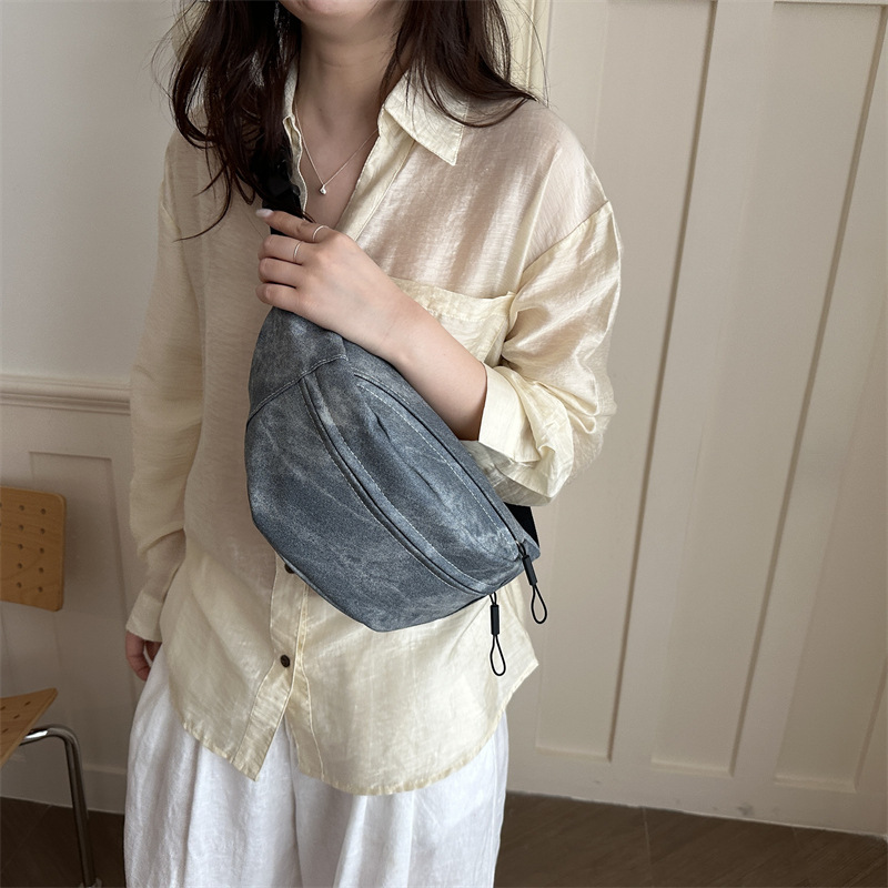 Bolso de pecho para hombres, estilo japonés, bolso de mochila casual 2025, nuevo bolso deportivo, bolso de cintura simple, bolso de bicicleta para mujeres
