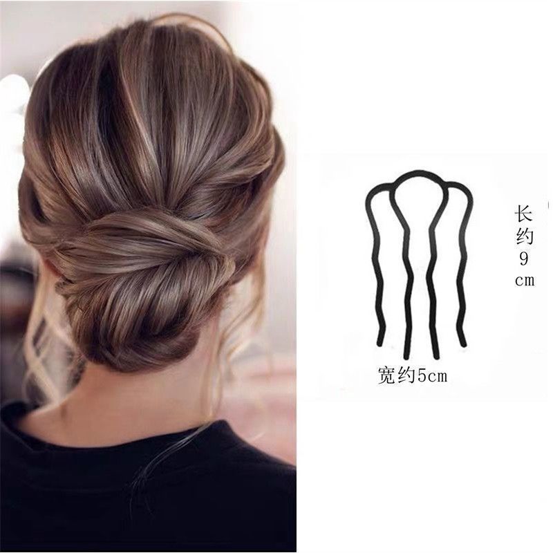 Diario de verano viajes fijos bolos de cabeza abrazadera de cabello en forma de U, abrazadera de cabello en forma de U, nuevo cabello de cabello de disco