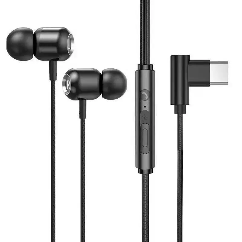 Тип-C90 ° локоть игров headset металла увлажняющая строка управления с зерновыми точками wholesale