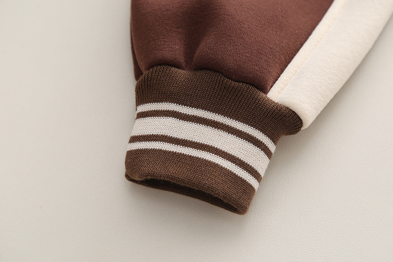 Conjunto de dos piezas de gorro de béisbol de felpa para bebé, gorro de otoño/invierno para niños y niñas, ropa bonita de moda para Primavera/otoño, novedad de 2023_voghion.com