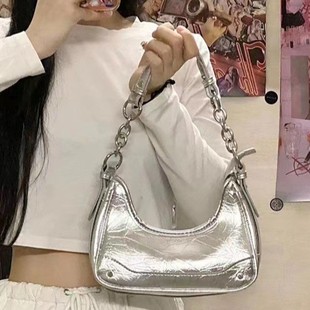 Bag Women's 2025 Sweet Cool Spice Girl Underarm Bag Chain Handbag Women's Bag Niche High-end Shoulder Bag Crossbody Bag