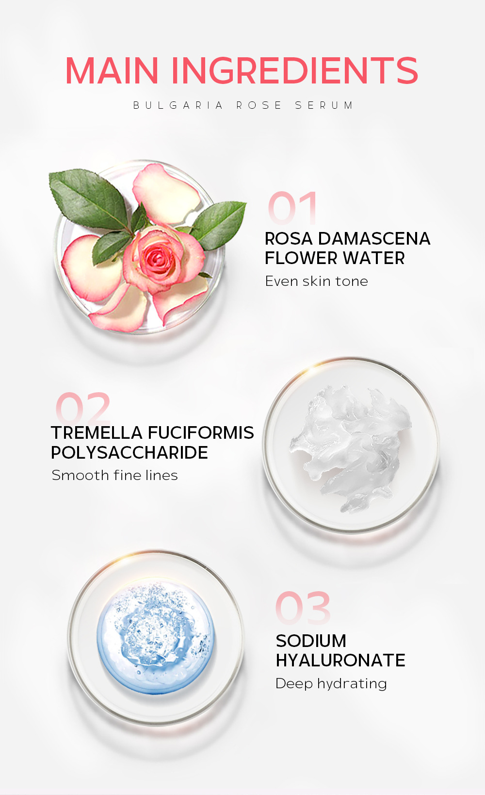 LAIKOU Rose Essence 30ml Hydrating, moisturizing and nourishing skin Facial care essence manufacturer in stock wholesale undefined