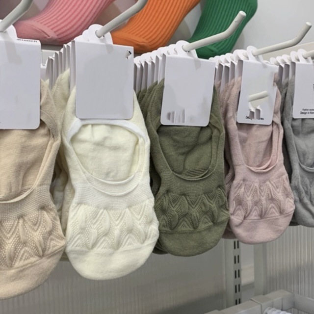 Socks Women's Spring and Summer Low-cut Boat Socks Solid Color All-match Women's Socks Mesh Hollow Invisible Socks Silicone Non-slip Cotton Socks