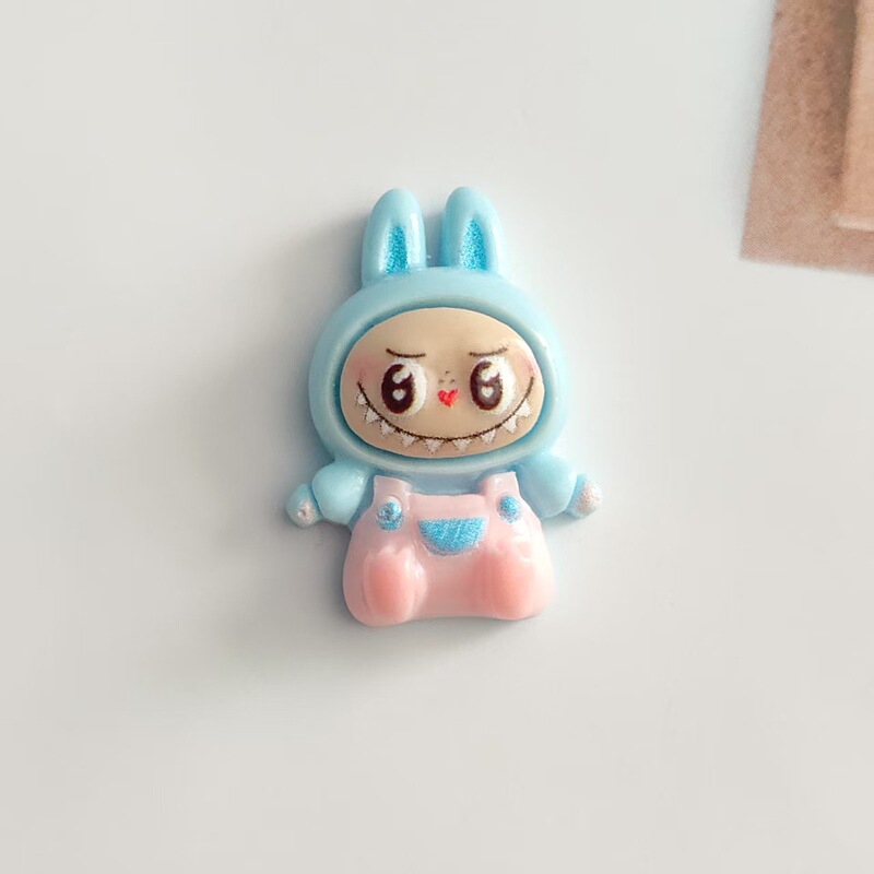 漫画光沢のある座り姿勢ラブ樹脂アクセサリー diy ヘアピンヘアロープ携帯電話ケース下駄クリーム接着剤材料|undefined