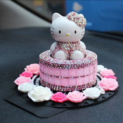 Car ornaments | Holder Ceramic Cat Diamond Car
