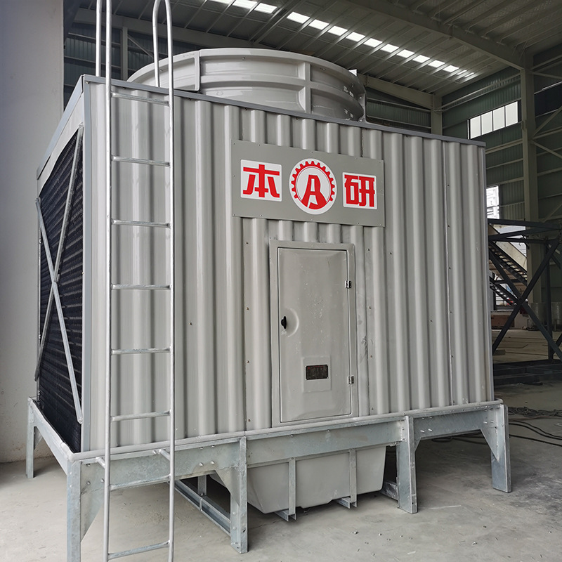 冷水机组配套方形横流冷却水塔 变频电机 玻璃钢外壳 铝合金风叶