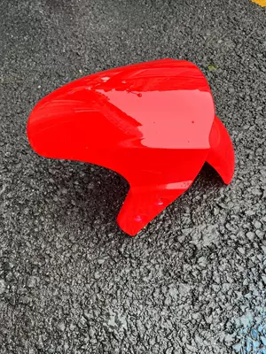 Electric vehicle fender electric car front fender universal - n7-front-mud-tile-big-red-with-screws