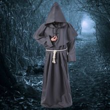萬聖節play 古裝中世紀僧侶服修士袍巫師服牧師服套裝