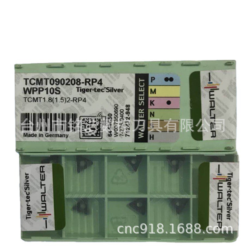 原装WALTER瓦尔特数控车削刀片TCMT090208-RP4 WPP10S数控刀具