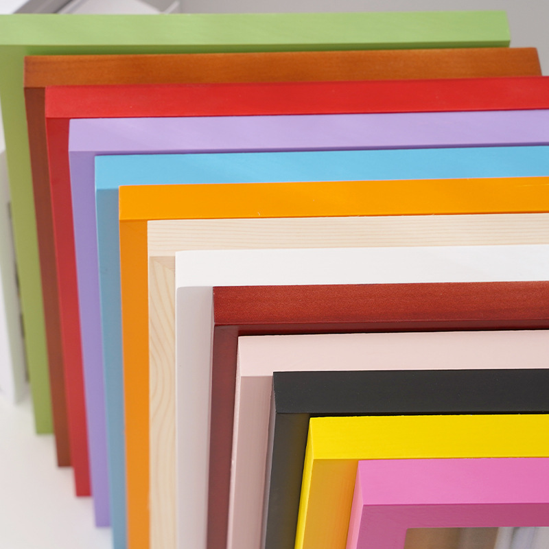 24 inch 30 inch A4A3 photo frame decorative frame simple wooden colorful photo frame creative fashion desktop decorative wooden frame