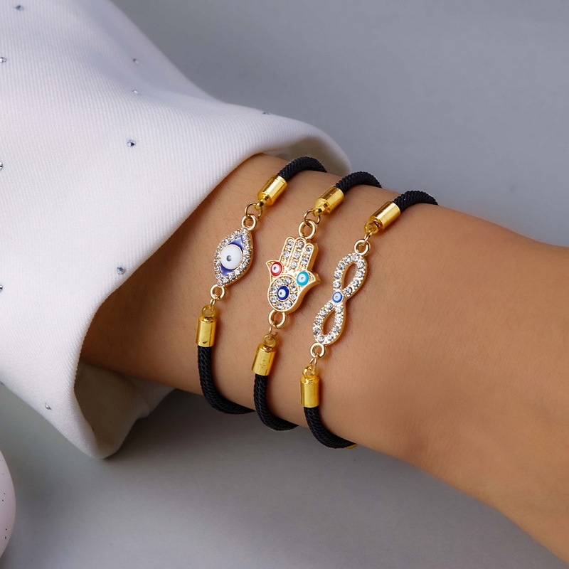 Herenarmband met boze oog strass en legering_voghion.com