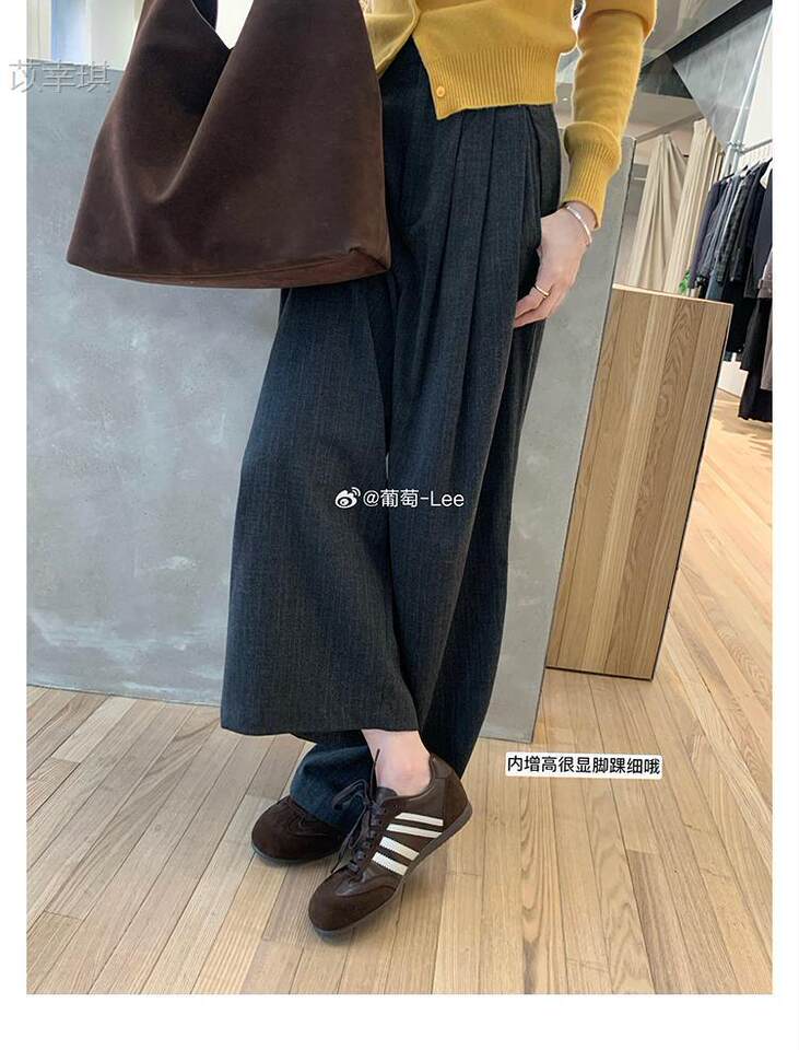 Giày sneaker nữ da thật kiểu Đức cổ điển độn gót 5 cm, lót lông giữ ấm, phối màu phong cách Maillard — Hàng có sẵn màu nâu lót lông, Hàng có sẵn màu nâu, lót lông, Hàng có sẵn màu nâu, lót đơn, Hàng có sẵn, lót đơn màu nâu chi tiết 17