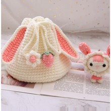 礼物女生毛线解闷兔子手工diy打发手提包包时间材料包送钩针编织