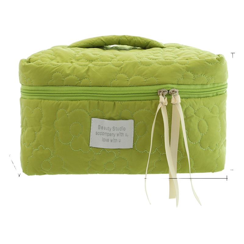 Estilo coreano de gran capacidad bolsa de cosméticos de alta apariencia Linda bolsa de lavado portátil de viaje bolsa de almacenamiento de cosméticos al por mayor