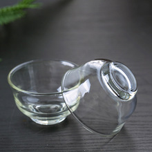 耐热玻璃品茗杯玻璃杯小品杯玉兰香杯功夫茶具茶杯玻璃小碗杯批发