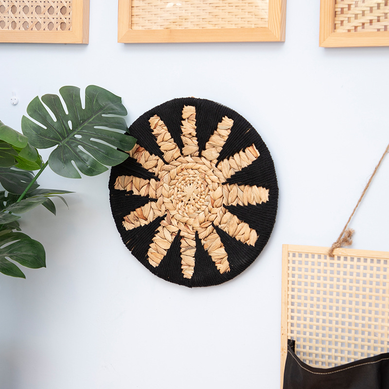 Salvar la pared de pared blanca tridimensional decoración colgante tejido a mano colgante porche de fondo colgante joyas de pared