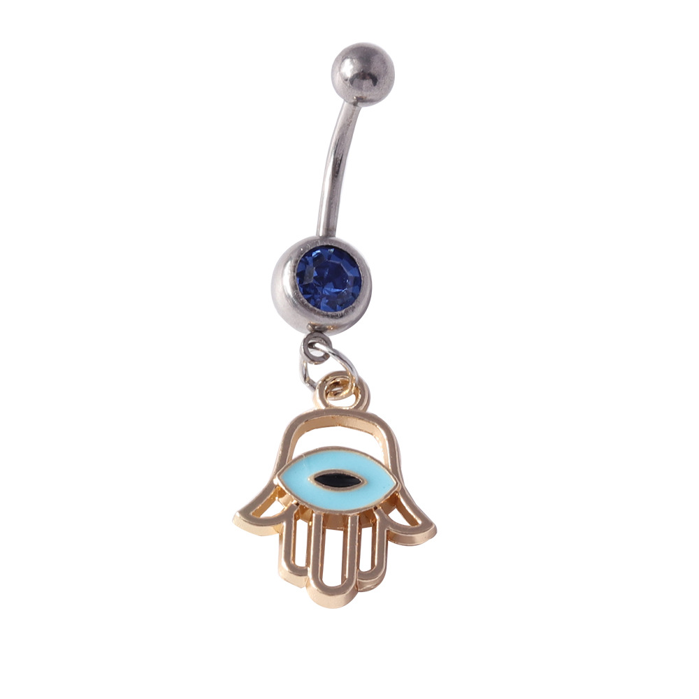 Devil's Eye Belly Button Ring Elegant Navel Piercing For Women_voghion.com