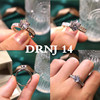 Zirconium, ring with stone, wedding ring, internet celebrity, wholesale