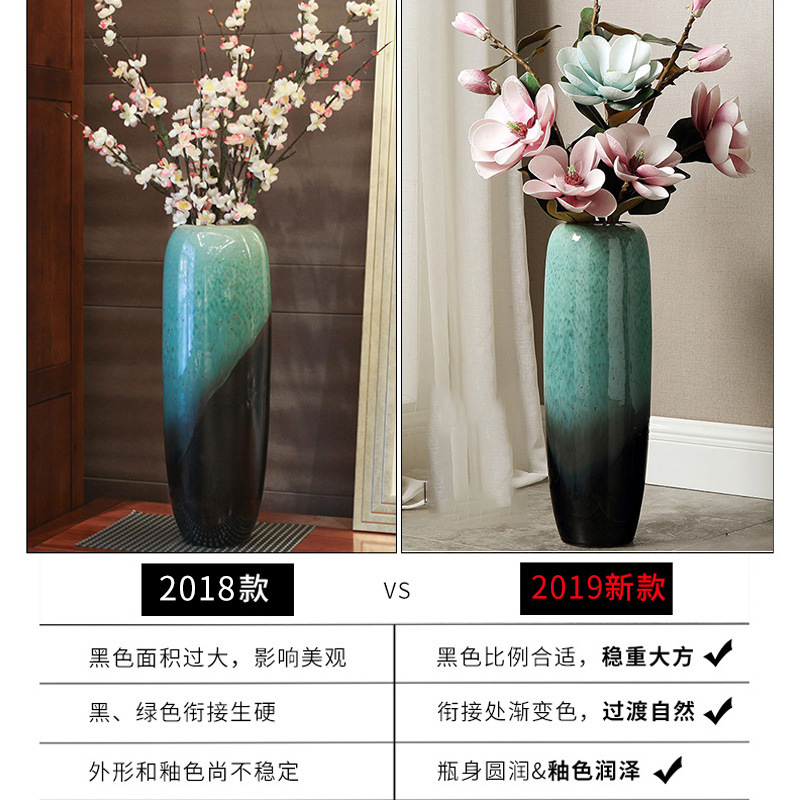 Large vase flower arrangement living room landing ornament large…