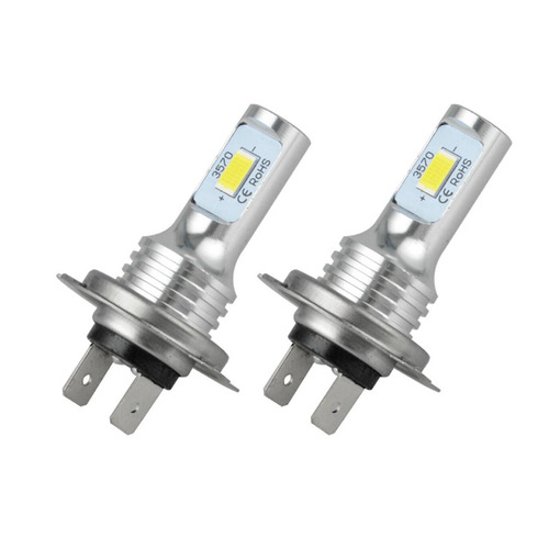 Cross-border direct sales car LED headlights H7 3570 fog lights H4 H8 9005 2LED 80W front lights COB