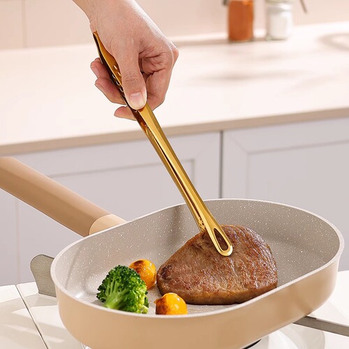 Food tongs stainless steel barbecue tongs Korean food tongs kitchen anti-scalding bread tongs hotel barbecue tongs steak tongs