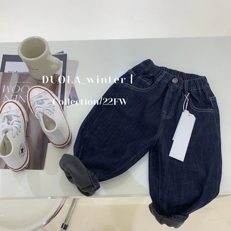 Nuevos niños con jeans de terciopelo más grueso, niños coreanos suaves, niñas y bebés en un terciopelo casual pantalones de moda