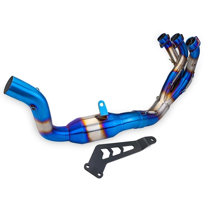 Suitable for MT09 XSR900: Motorcycle exhaust pipe - 2021-2024-burned-blue
