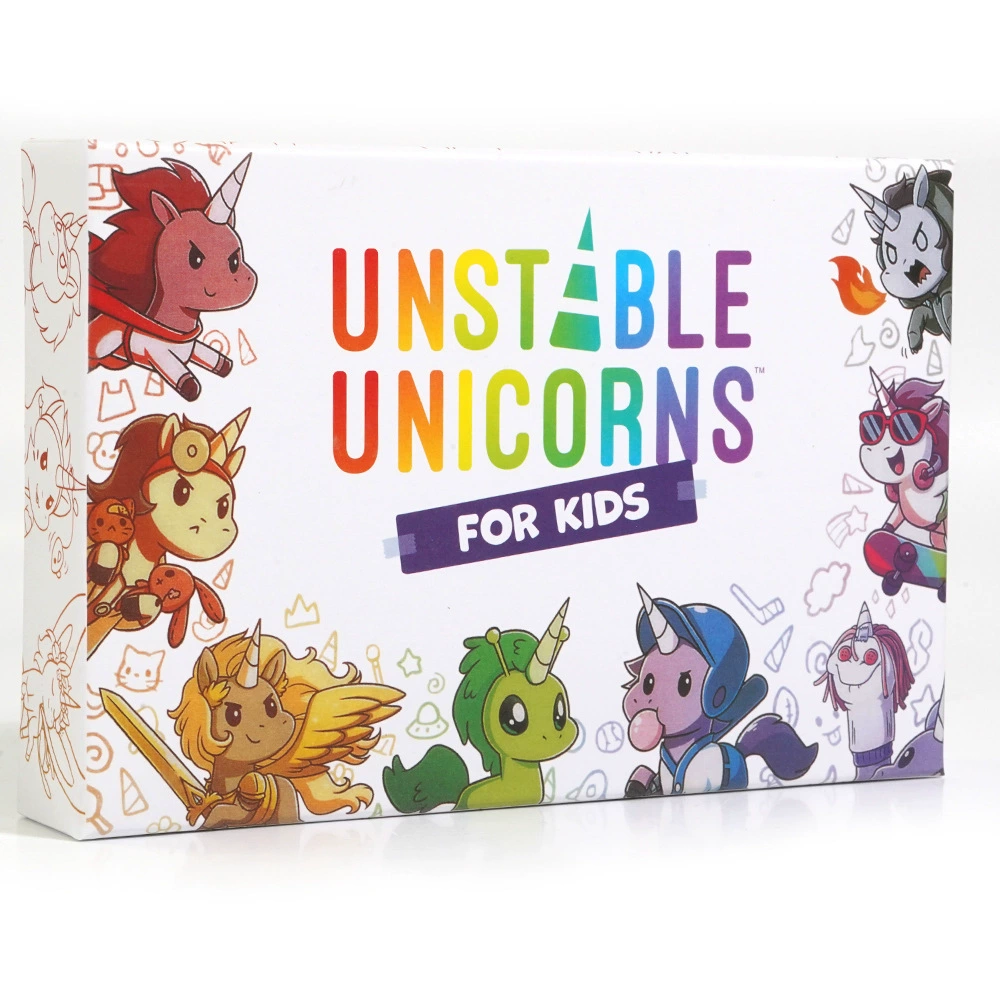 Все английские детские серии настольных карточных игр UNSTABLE unicorn series стратегическая игра настольная игра Skeleton king