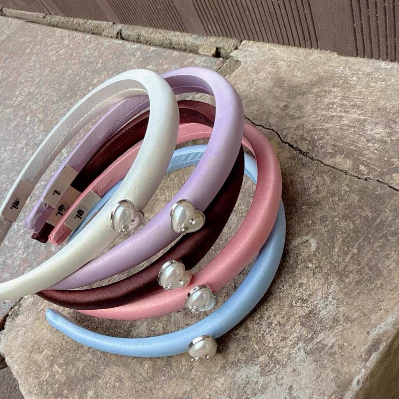 Corea del Sur nuevo diamante rosa abrazadera para el cabello simple multifacé bandas de cabello rojo para mostrar la cara pequeña joyería de cabello para mujeres