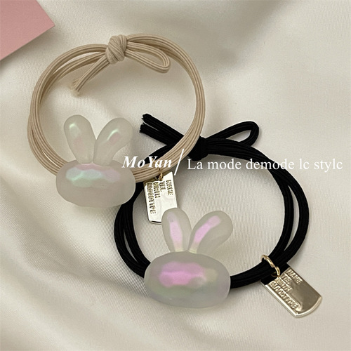 Korean version of mermaid gradient high elastic hair tie girl versatile cartoon rubber band hair tie ponytail hair rope hair accessories