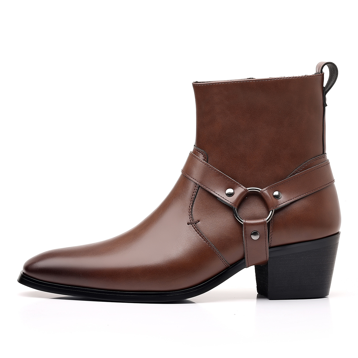 Autumn/Winter men's fashion zipper boots_vogvips.com