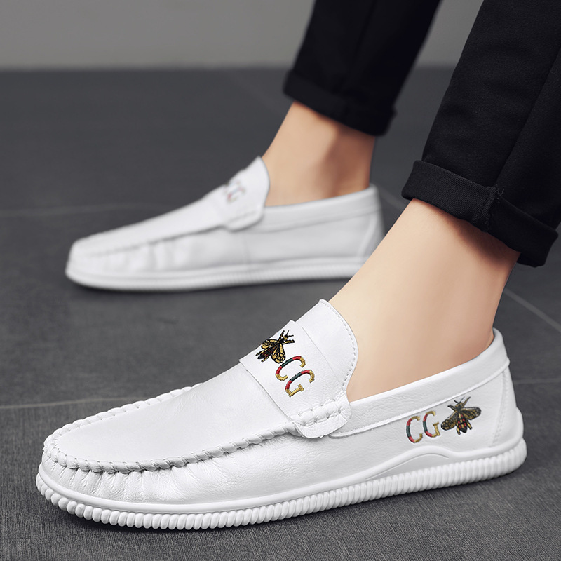Men's Shoes New European Station Fashionable Soft Leather Soft Bottom Men's Bean Shoes All-match Business Casual Leather Shoes Driving Trendy Shoes Men's Shoes New European Station Fashionable Soft Leather Soft Bottom Men's Bean Shoes All-match Business Casual Leather Shoes Driving Trendy Shoes
