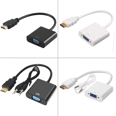 Spot wholesale hdmi turn vga Adapter cable notebook hdmi to vga high definition Video Converter