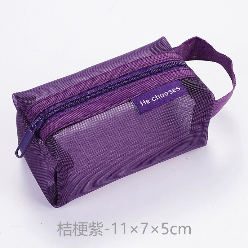 Nylon three dimensional square capacious wallet, key bag, cards, storage bag