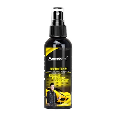Factory direct plastic parts rubber and plastic renovation watch plate wax maintenance headlight interior maintenance agent restore whitening renovation agent (Cleaning/curing agent) - f-rubber-and-plastic-renovation-maintenance-agent-120ml