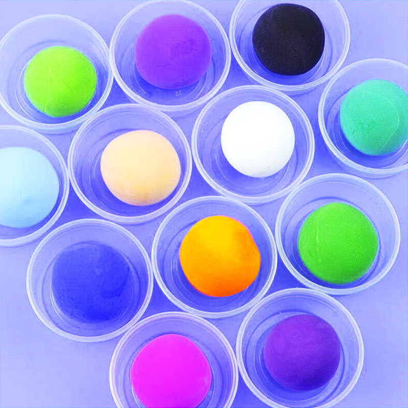 Procesamiento de arcilla ultraligera personalizada arcilla de barro de barro colorido juguetes infantiles inteligencia jardín de infantes arcilla DIY hecha a mano