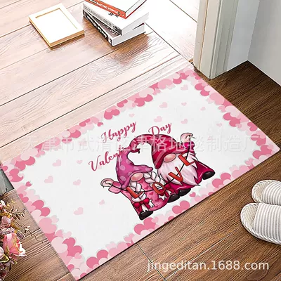 Amazon cross-border Valentine's Day: Avtomobil döşəmə paspasları - valentines-day-style-6-40cm60cm