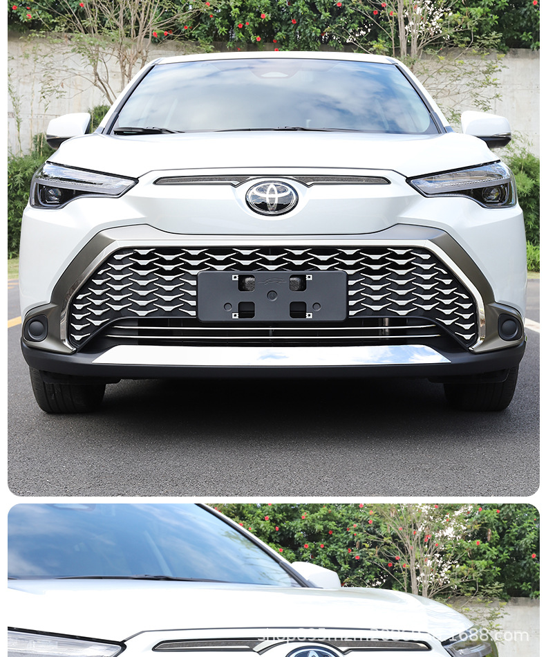 Suitable for Corolla Cross, Corolla Cross, and Corolla Cross with Starry Grille Front Face Decorative Bright Strip Appearance Modification Parts