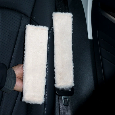 Seat belt shoulder pad: Plush Seatbelt Covers, Car Interior
