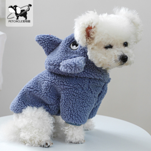 PETCIRCLE pet circle dog and cat clothes wholesale autumn and winter warm shark sweatshirt transformation clothing collection