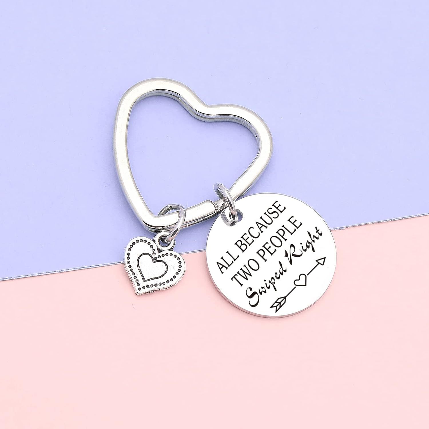 201 Stainless Steel Material Valentine'S Day Festival Simple Style Letter Heart Shape 201 Stainless Steel Valentine'S Day Unisex Keychain