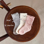 Yikatu伊卡兔儿童袜子批发2025秋款新款波点多蝴蝶结宝宝袜两岁以