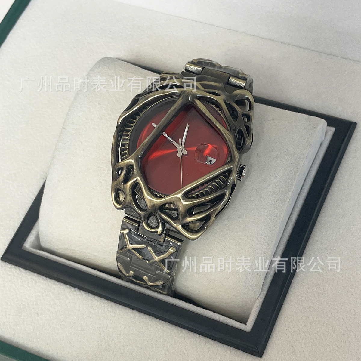 Millennium Medieval Special-Shaped Y2K Spider Web Alabaster European and American Style High-End Men's and Women's Waterproof Quartz Watch