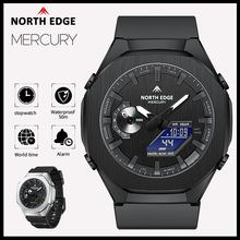 Dual-Display Quartz Watch With Alarm And Water Resistance