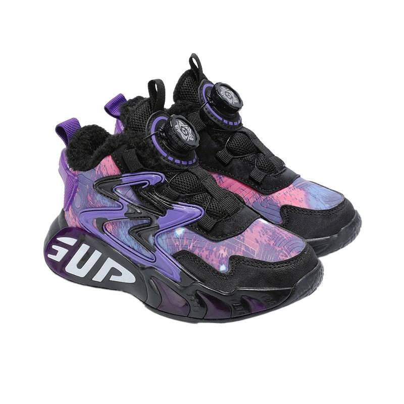 Zapatos de baloncesto para niños varones de 6 - 12 años de edad zapatos para niños 2025 nuevo otoño y invierno para correr zapatillas deportivas de lana al por mayor